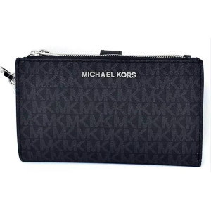 MICHEAL KORS Signature Jet Set Double Zipper Wallet