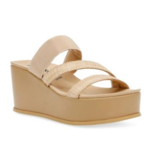 ANNE KLEIN Women's Slip-On Natural Raffia  