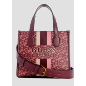 GUESS... Silvana Small Monogram Faux Le Merlot 