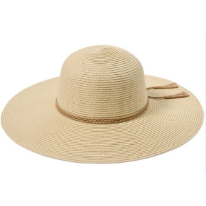 International Concepts Woven Trim Floppy Hat 